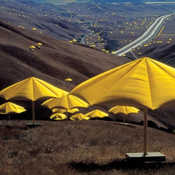 Rare Vintage Tee Shirt 'The Umbrellas' Christo and Jeanne-Claude USA Japan 1991 - Picture 3 of 3